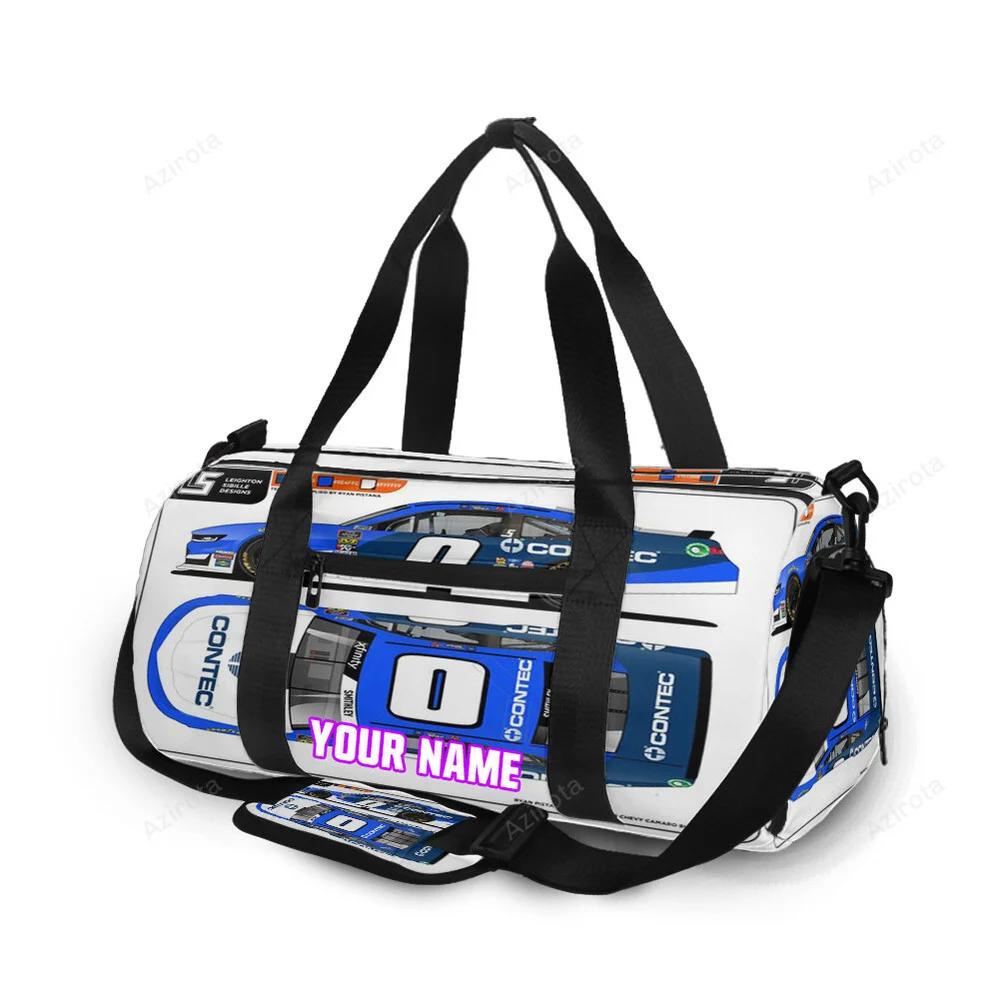 Nascar jd motorsport w gary keller car4 personalized name travel bag gym bag 1910 Travel Bag