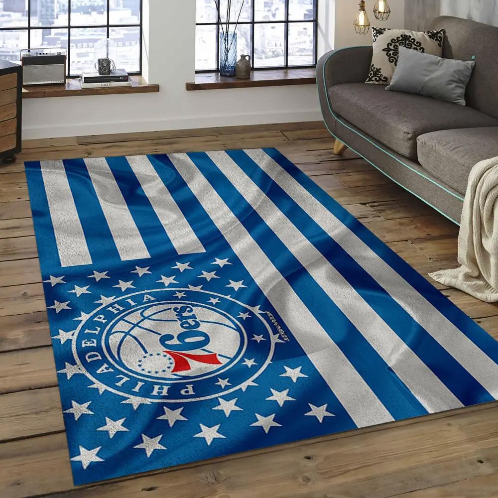 Nba charlotte hornets basketball legend team logo rectangle area ch27 Rectangle Rug