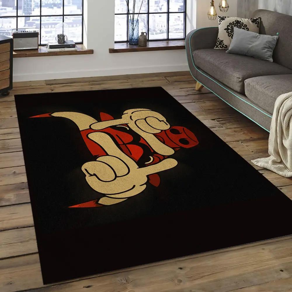 Nba chicago bulls basketball legend team logo rectangle area cb09 Rectangle Rug