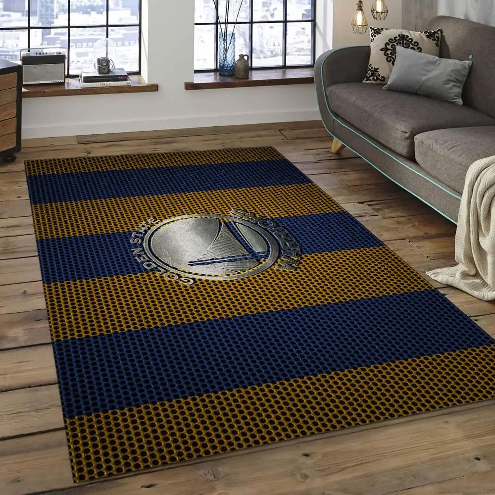 Nba golden state warriors basketball legend team logo rectangle area gsw23 Rectangle Rug