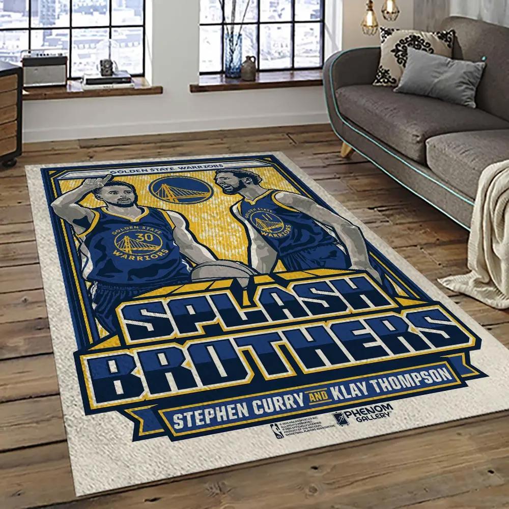 Nba golden state warriors basketball team logo sport carpet area rug home decor best gift for friends gsw70 Rectangle Rug