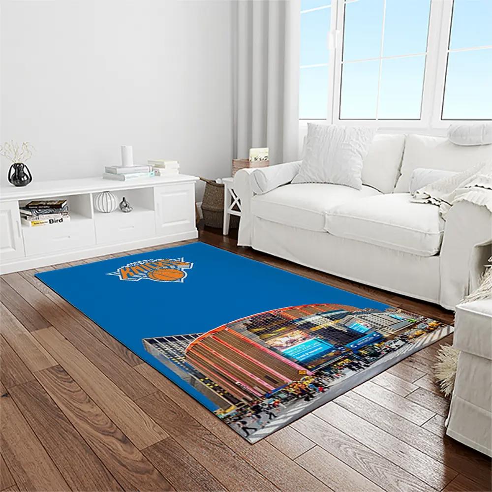Nba new york knicks basketball team logo rectangle area rug nyk15 Rectangle Rug
