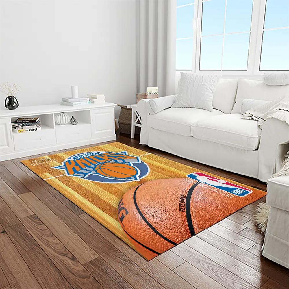 Nba new york knicks basketball team logo rectangle area rug nyk55 Rectangle Rug