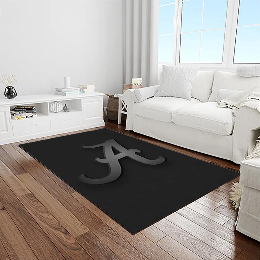 Ncaa alabama crimson tide college sport basketball and foolball team logo rectangle area rug act30 Rectangle Rug