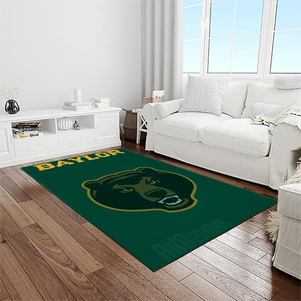 Ncaa baylor bears sport basketball and foolball team logo rectangle area rug bb14 Rectangle Rug