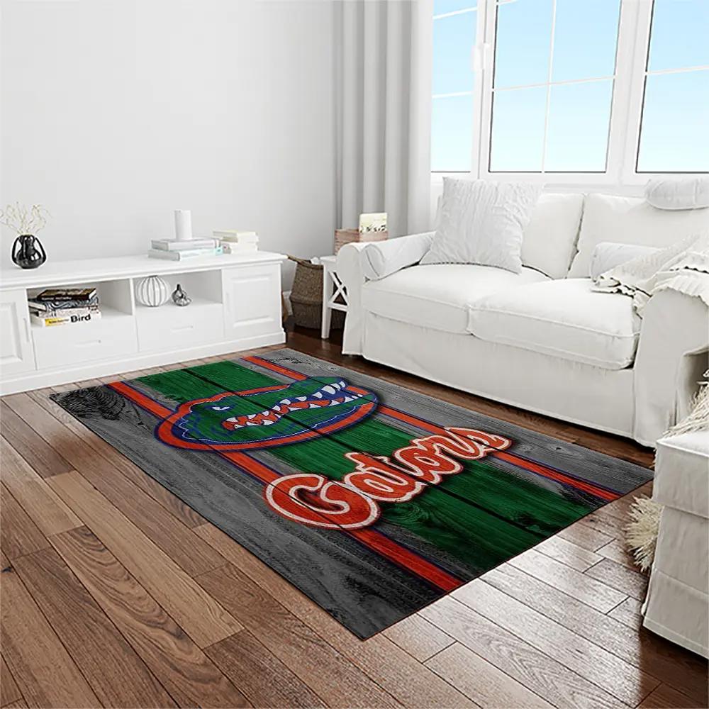 Ncaa florida gators college sport basketball and foolball team logo rectangle area rug fg21 Rectangle Rug
