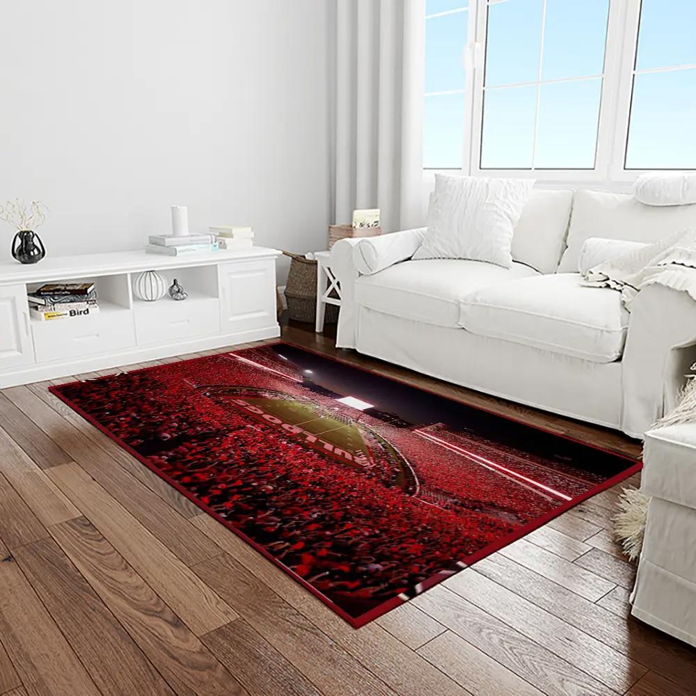 Ncaa georgia bulldogs college sport basketball and foolball team logo rectangle area rug gbs32 Rectangle Rug