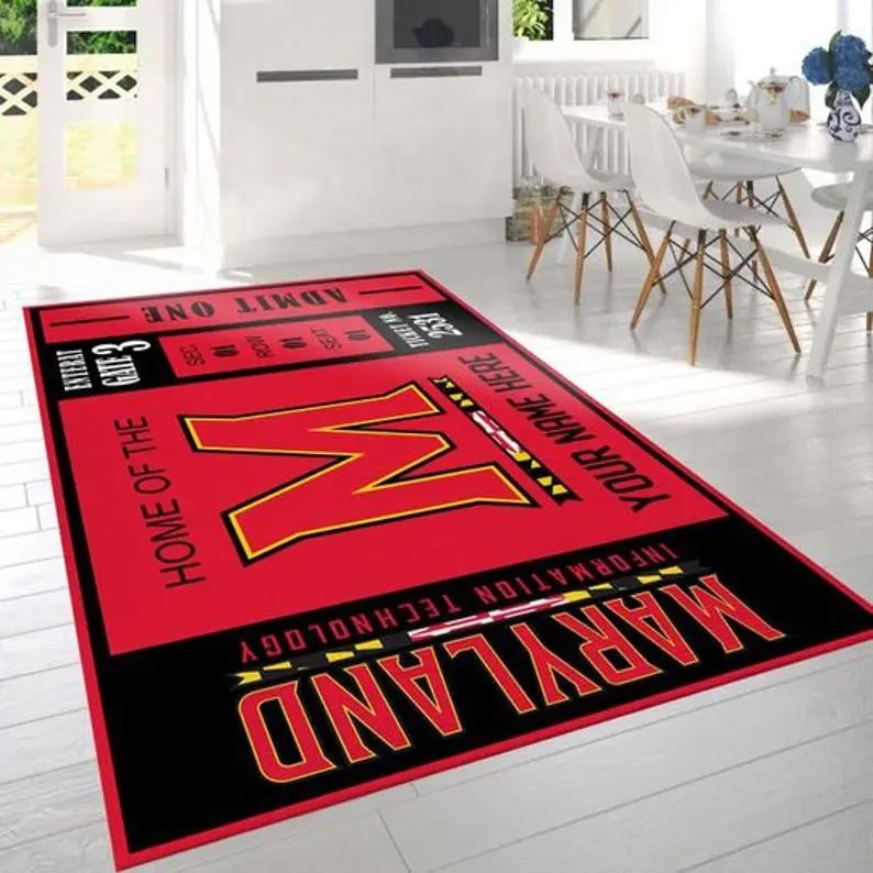 Ncaa maryland terrapins dhcdhc0310dz rug living room rug home decor 2 Rectangle Rug