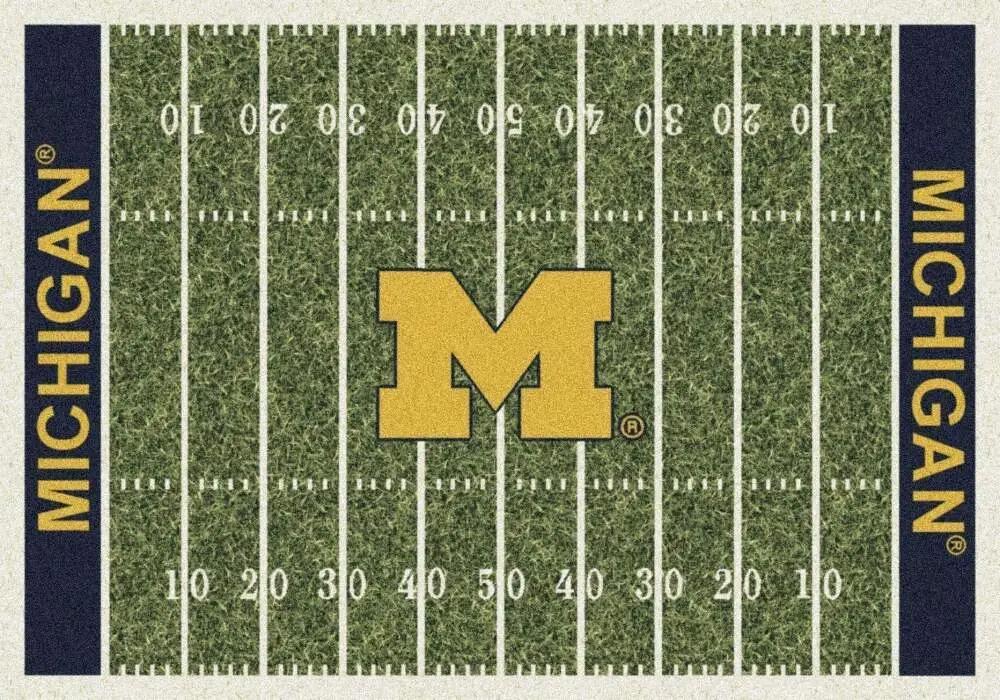 Ncaa michigan wolverines carpet living room rugs rug regtangle carpet v8317 Rectangle Rug