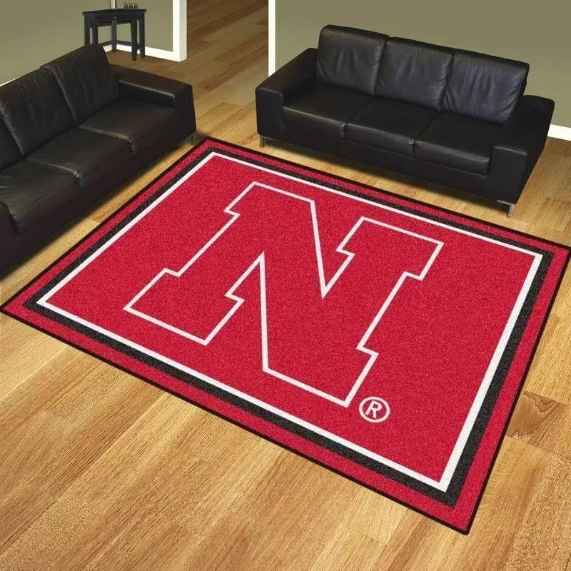 Ncaa nebraska cornhuskers carpet living room rugs rug regtangle carpet v8315 Rectangle Rug