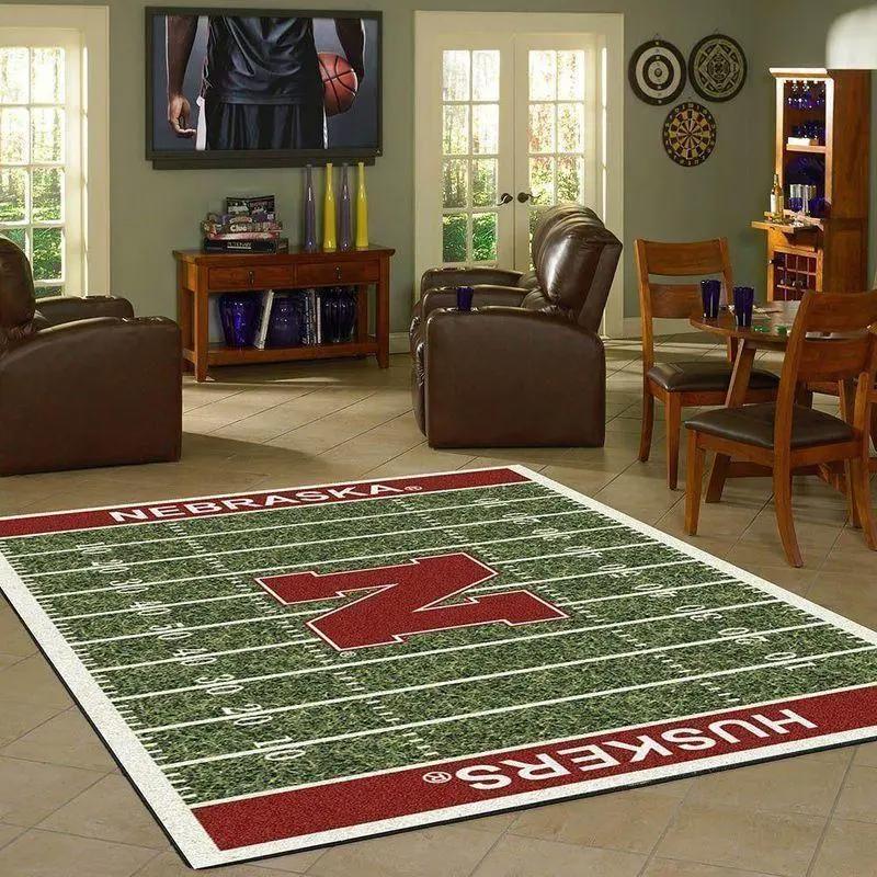 Ncaa nebraska cornhuskers living room carpet regtangle carpet v11110 1 Rectangle Rug