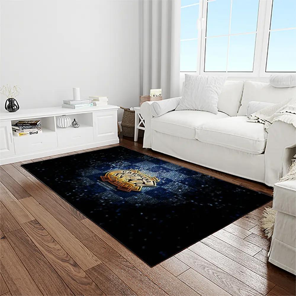 Ncaa north carolina tar heels college sport basketball and foolball team logo rectangle area rug ncth07 Rectangle Rug