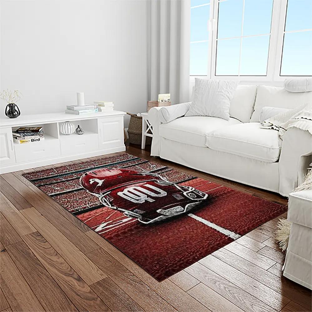 Ncaa oklahoma sooners sport basketball and foolball team logo rectangle area rug os48 Rectangle Rug