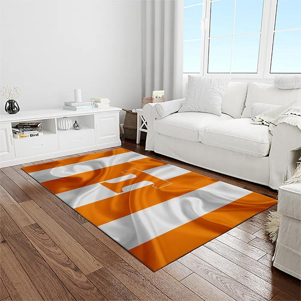 Ncaa tennessee volunteers college sport basketball and foolball team logo rectangle area rug tvs17 Rectangle Rug