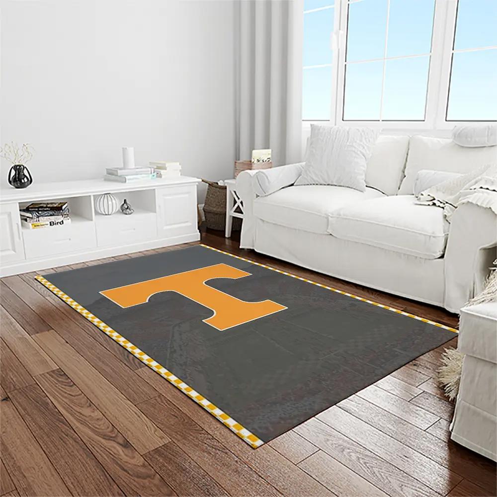 Ncaa tennessee volunteers college sport basketball and foolball team logo rectangle area rug tvs19 Rectangle Rug