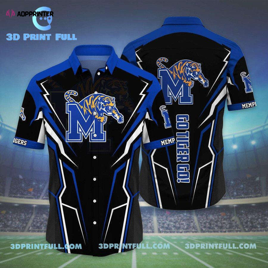 Ncca memphis tigers logo hawaiian shirt summer men Hawaii Shirt