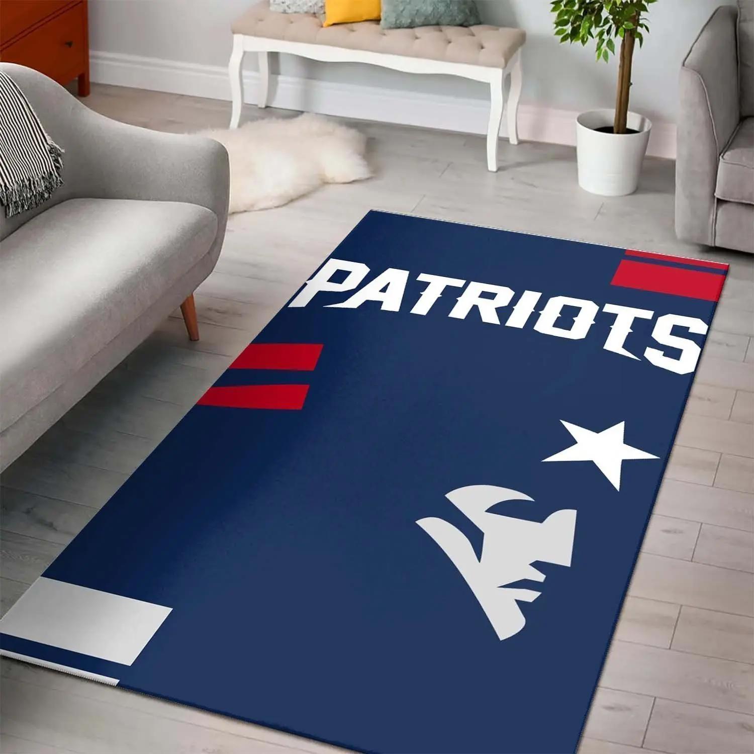 New england patriots nfl football carpet living room rug regtangle carpet v790 Rectangle Rug
