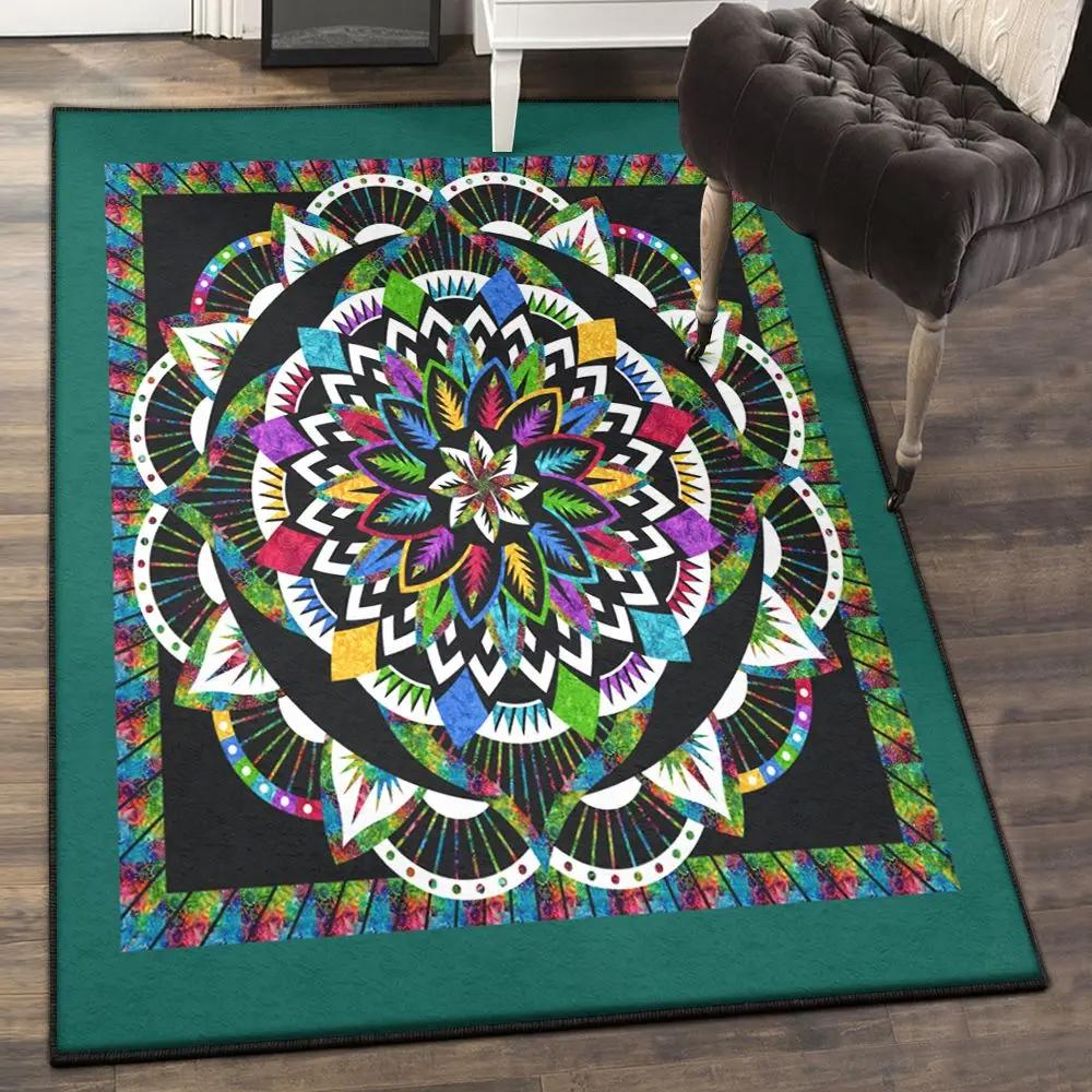 New orleans indoor outdoor rugs, mardi gras gs rug Rectangle Rug