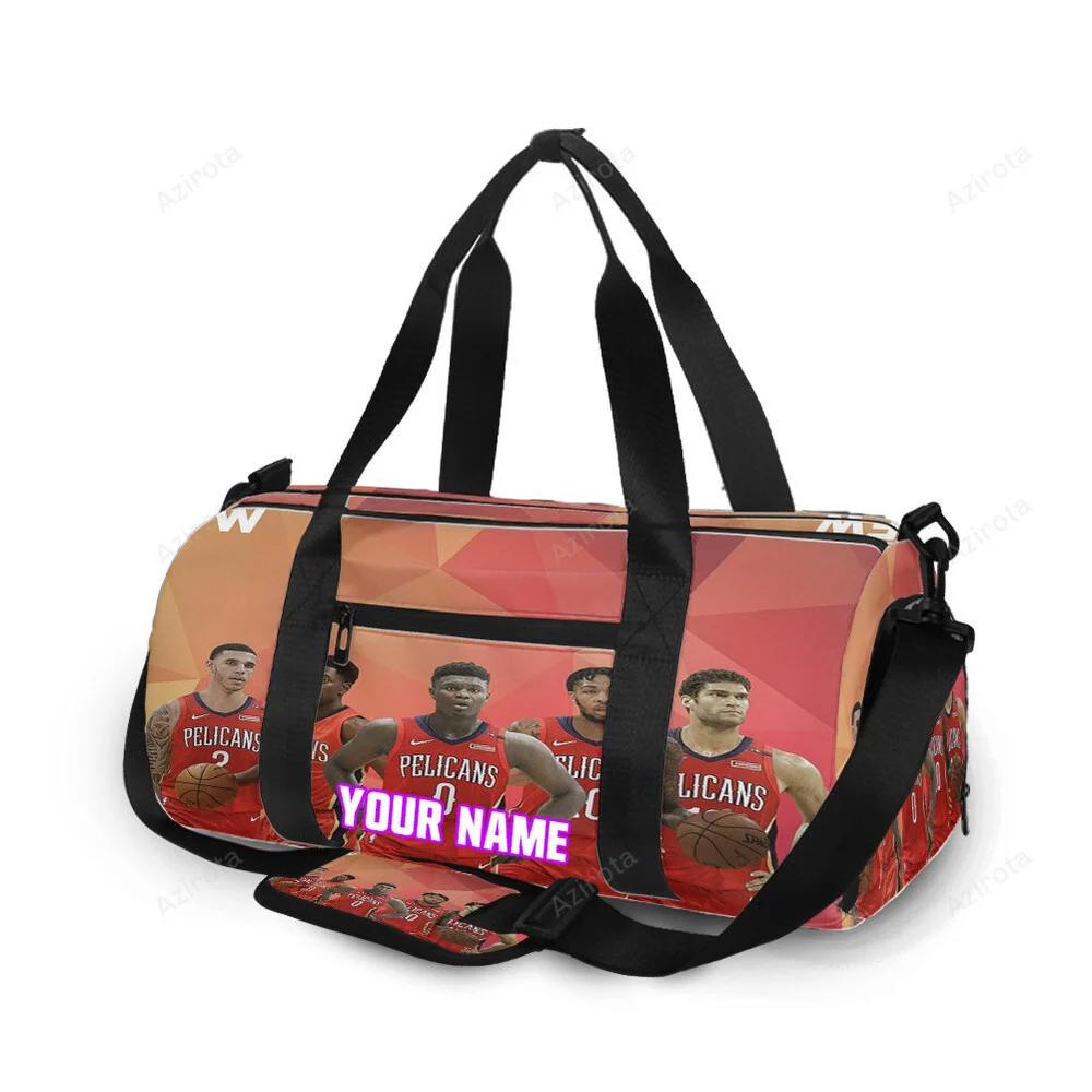 New orleans pelicans players v16 personalized name travel bag gym bag 105 Travel Bag