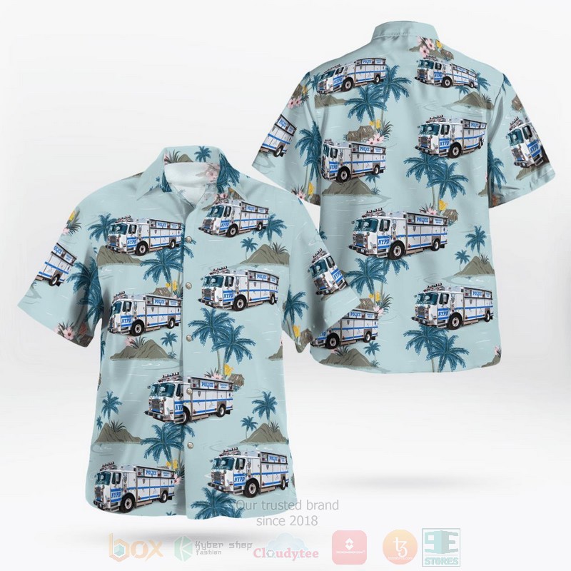 New york city police department emergency service unit hawaiian shirt Hawaii Shirt Shorts & Flip Flops