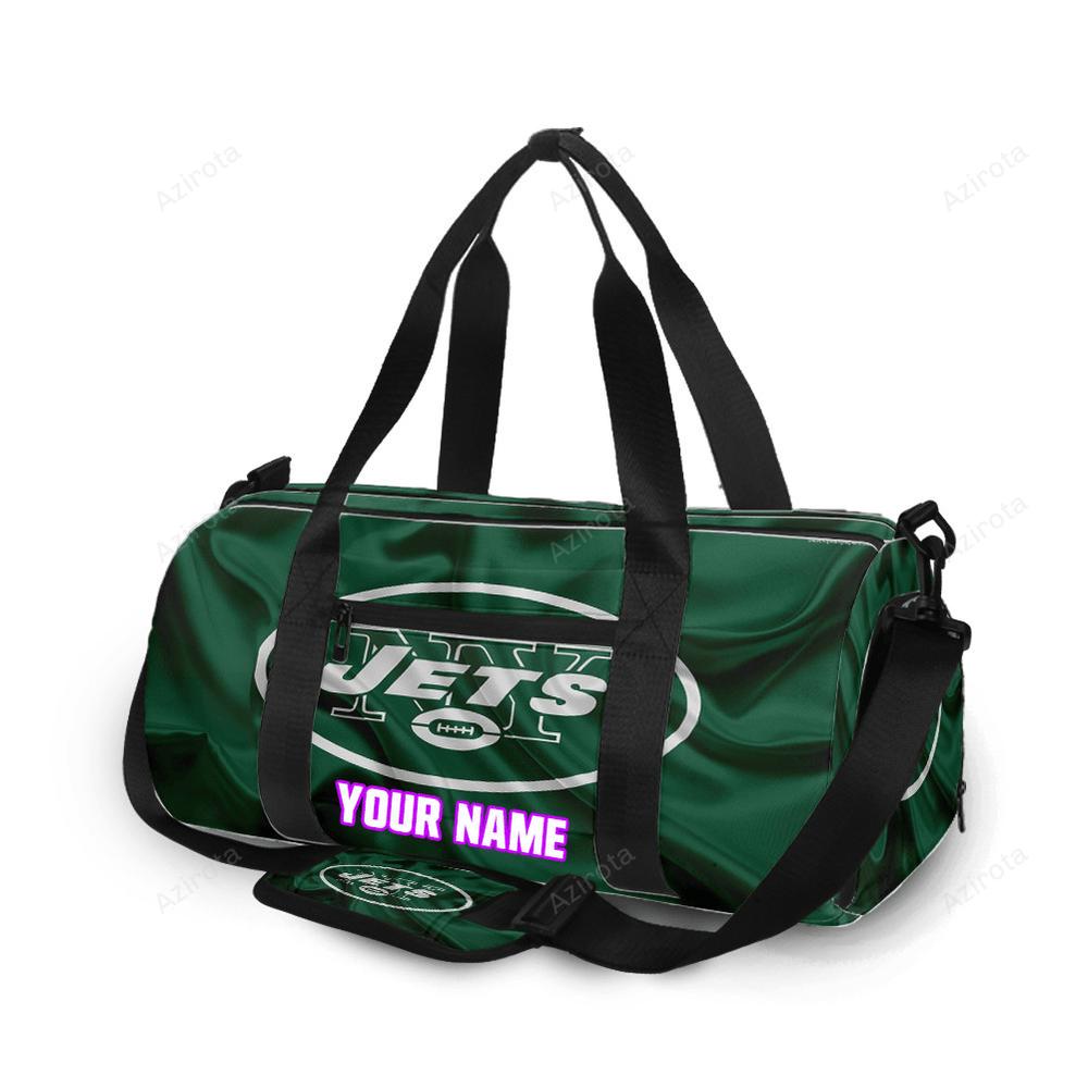 New york jets emblem v21 personalized name travel bag gym bag 23 Travel Bag