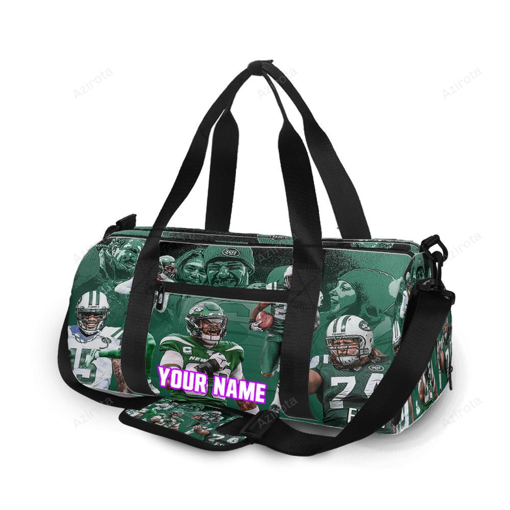 New york jets players v11 personalized name travel bag gym bag 843 Travel Bag