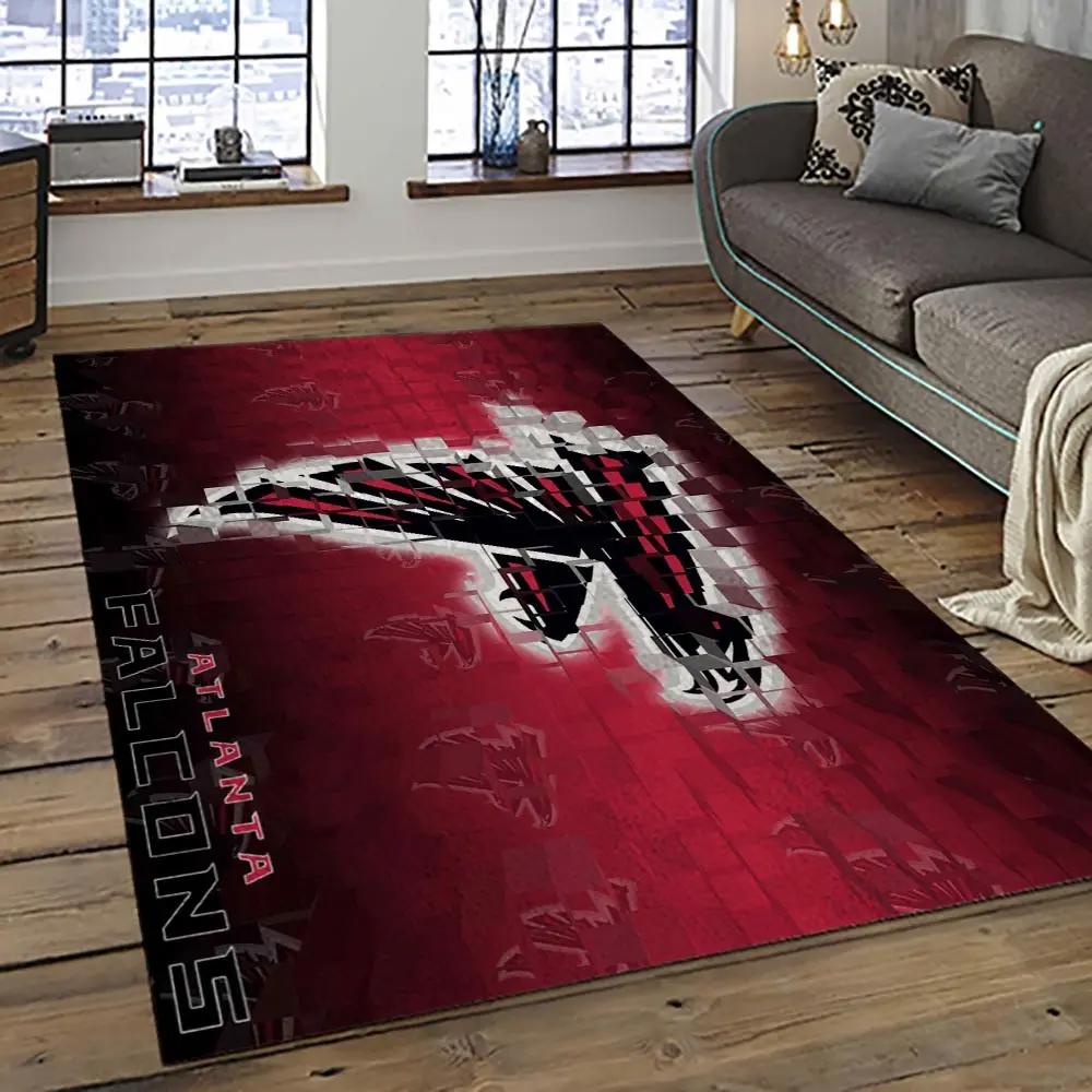 Nfl atlanta falcons football team logo sport carpet area rug home decor best gift for friends atfl21 Rectangle Rug