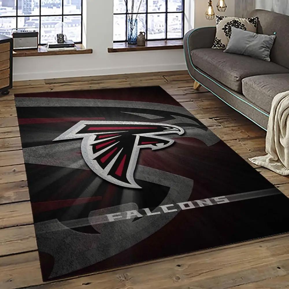 Nfl atlanta falcons football team logo sport carpet area rug home decor best gift for friends atfl34 Rectangle Rug