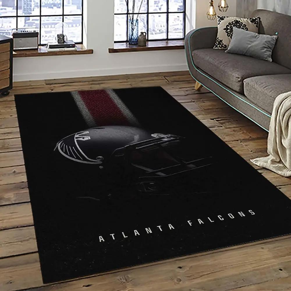 Nfl atlanta falcons football team logo sport carpet area rug home decor best gift for friends atfl38 Rectangle Rug