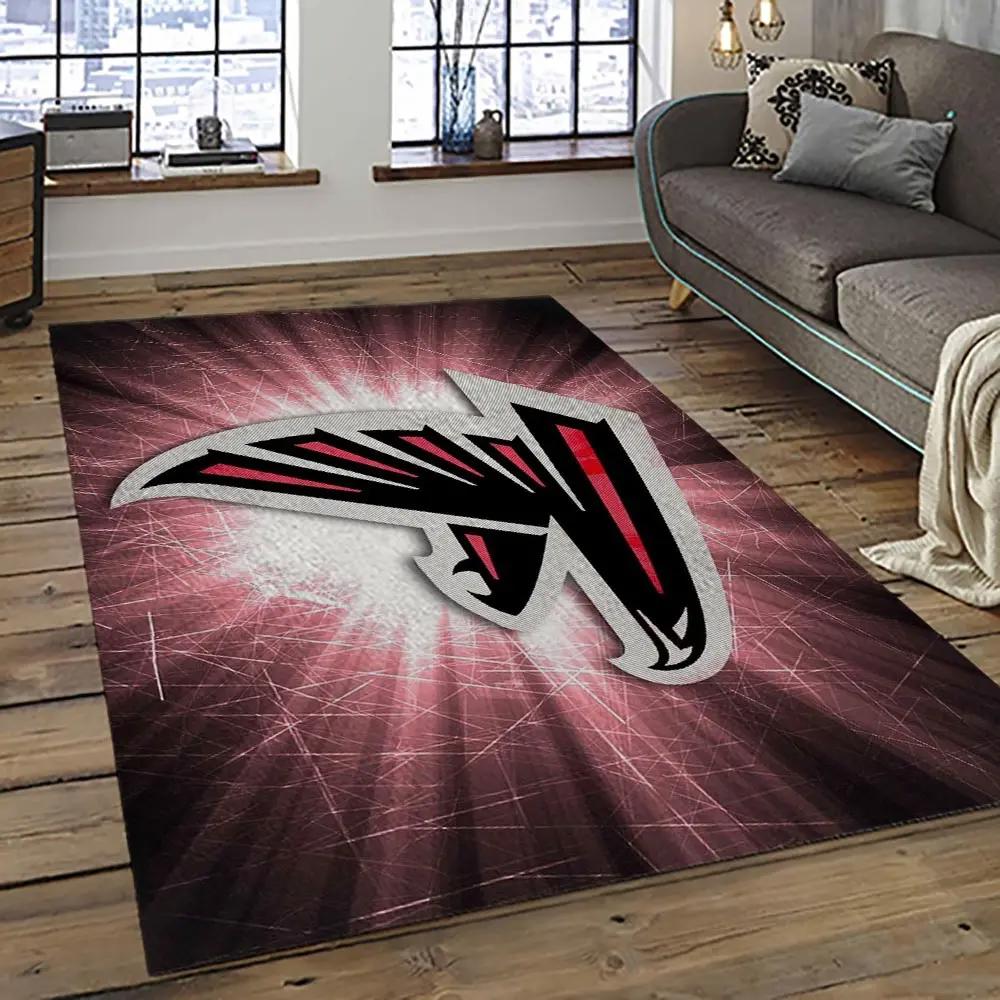 Nfl atlanta falcons football team logo sport carpet area rug home decor best gift for friends atfl39 Rectangle Rug