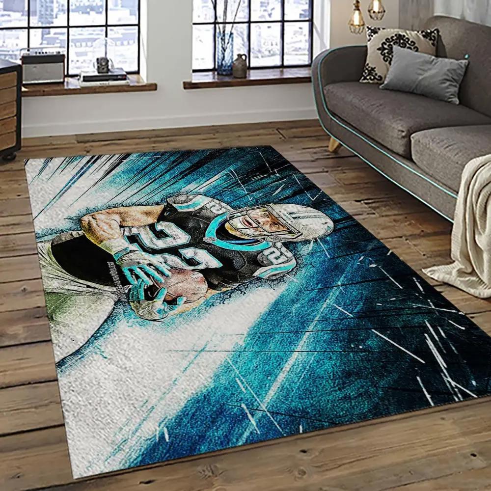 Nfl carolina panthers football team logo sport carpet area rug gift for friends cnps12 Rectangle Rug