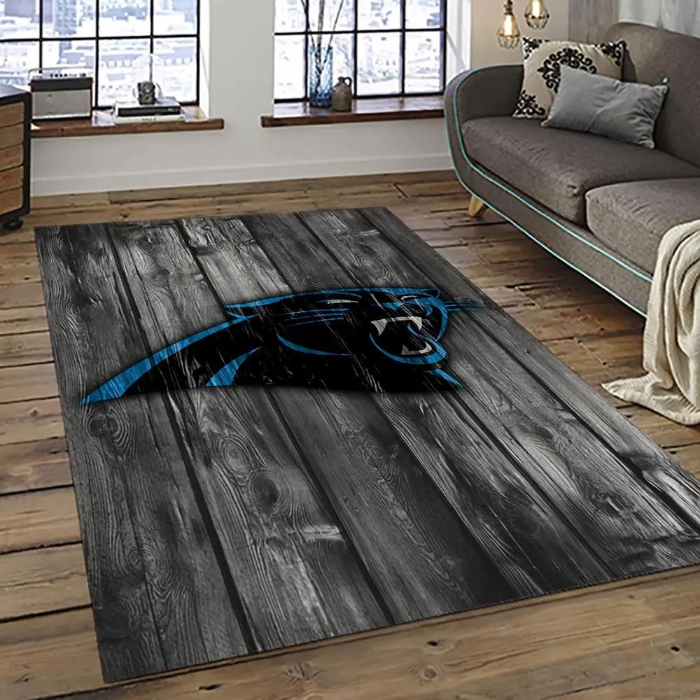 Nfl carolina panthers football team logo sport carpet area rug home decor best gift for friends cp51 Rectangle Rug