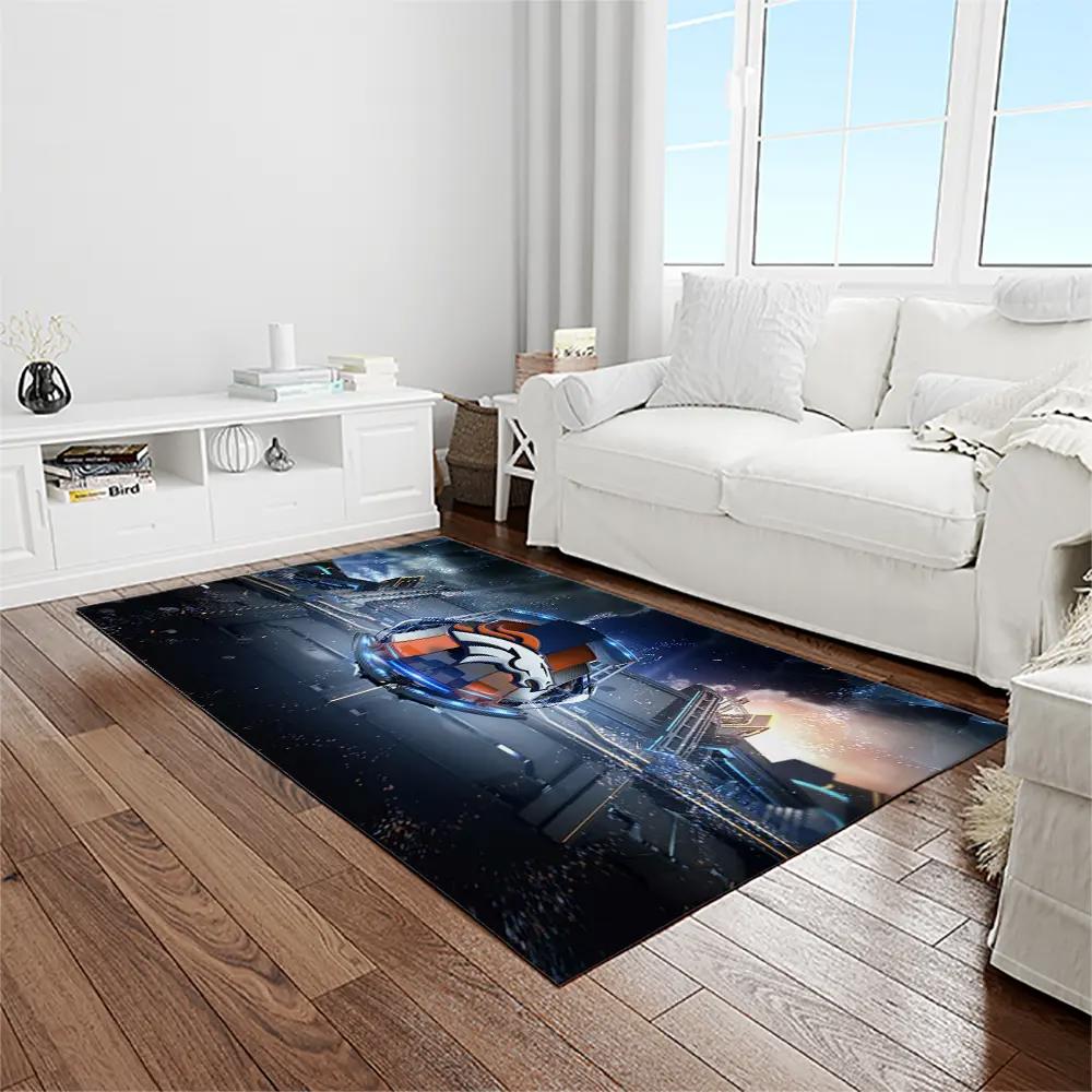 Nfl denver broncos football team logo rectangle area rug db06 Rectangle Rug