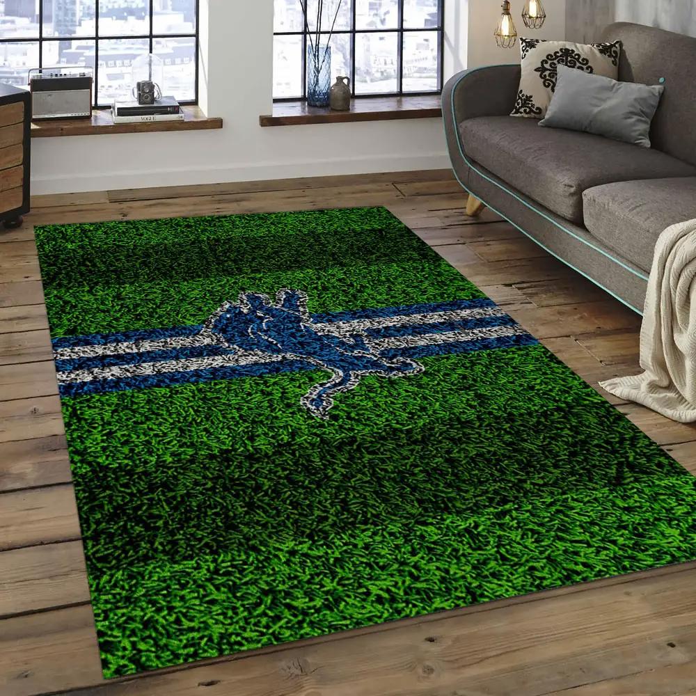 Nfl detroit lions football team logo rectangle area rug dl08 Rectangle Rug