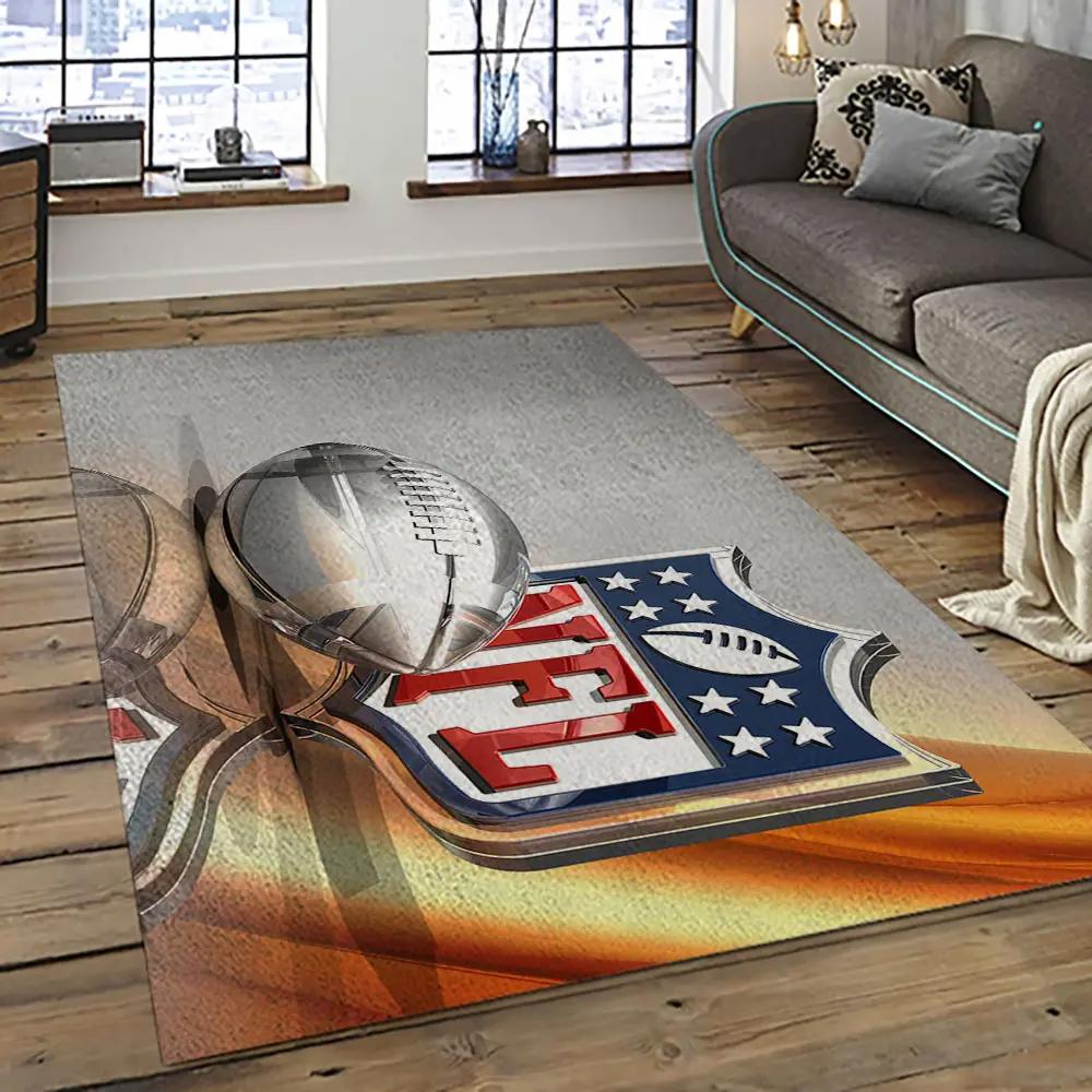 Nfl football league logo retangle carpet area rug home decor best gift for fan and friends nf3 Rectangle Rug