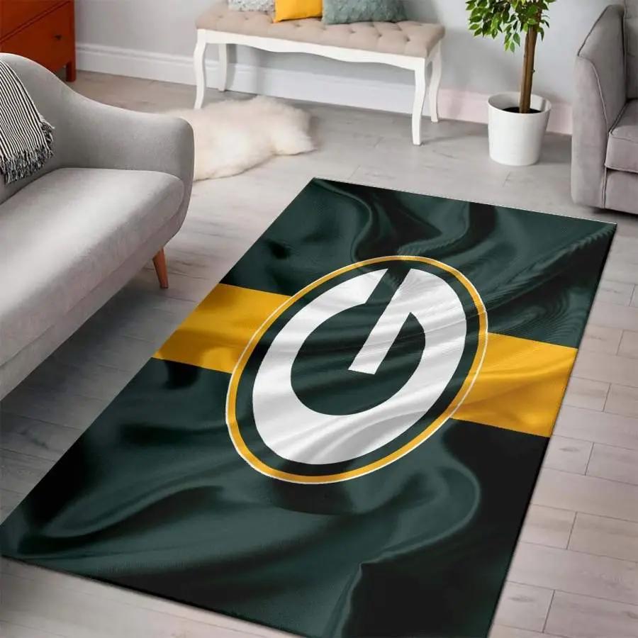 Nfl green bay packers football area rug living room rug home decor 0111193 Rectangle Rug