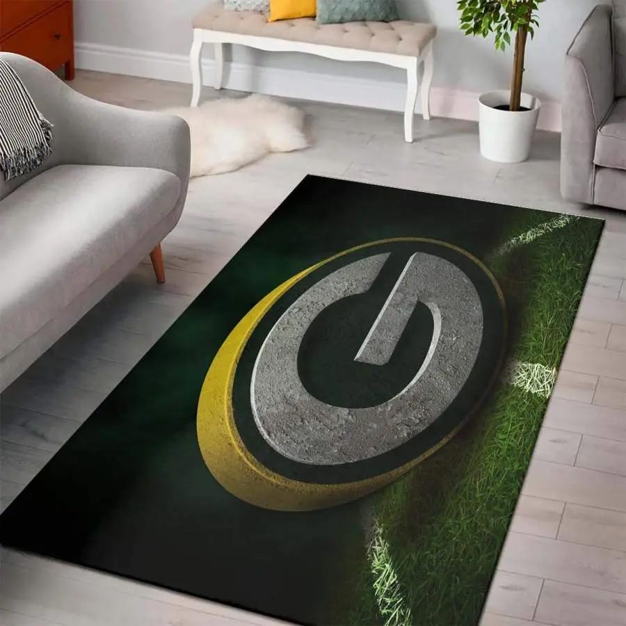 Nfl green bay packers football area rug living room rug home decor 1910072 Rectangle Rug