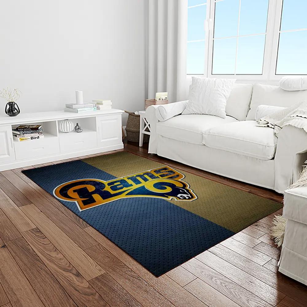 Nfl los angeles rams football team logo rectangle area rug lar07 Rectangle Rug