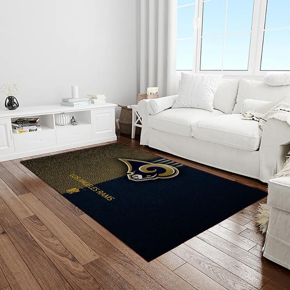 Nfl los angeles rams football team logo rectangle area rug lar54 Rectangle Rug