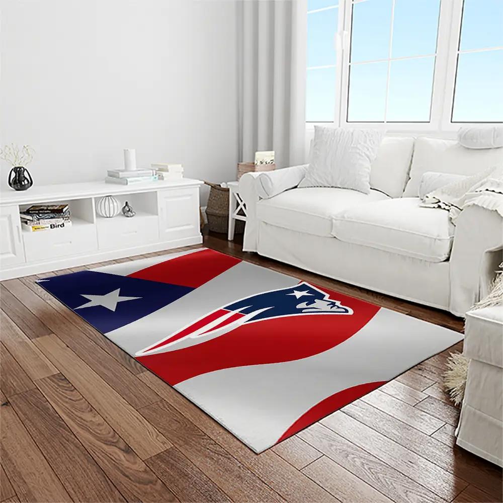 Nfl new england patriots football team logo rectangle area rug nep13 Rectangle Rug