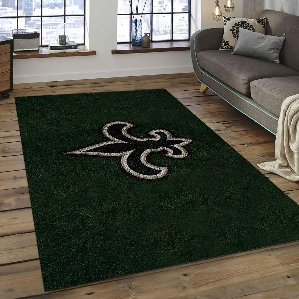 Nfl new orleans saints football team logo rectangle area rug nos28 Rectangle Rug