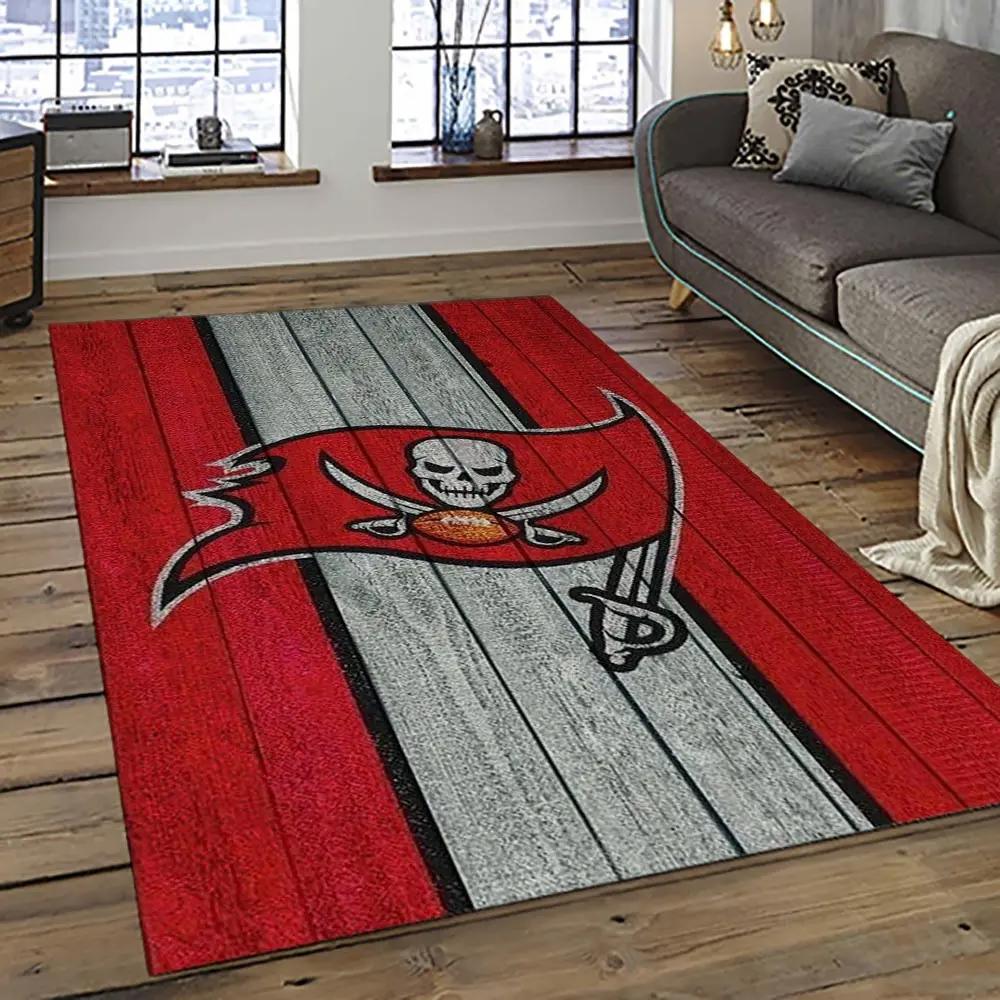 Nfl tampa bay buccaneers football team logo sport carpet area rug home decor best gift for friends tpbb63 Rectangle Rug