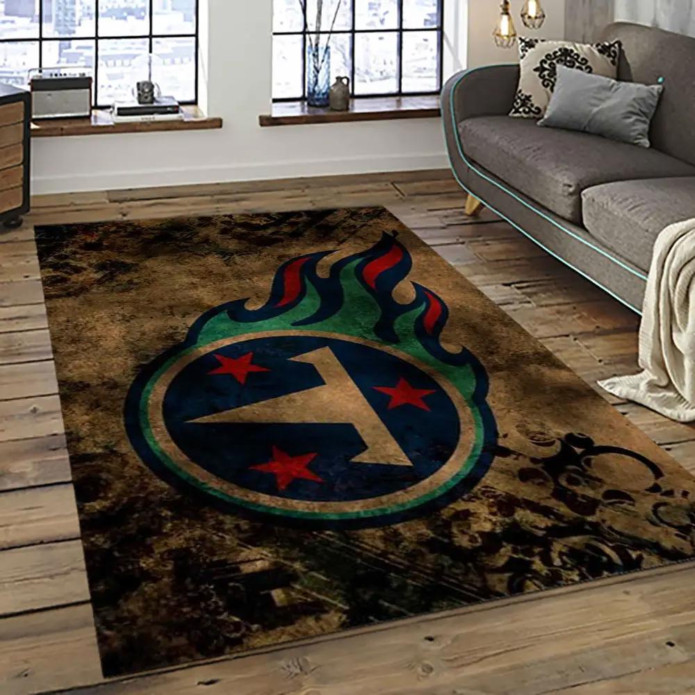 Nfl tennessee titans football team logo sport carpet area rug home decor best gift for friends tt32 Rectangle Rug
