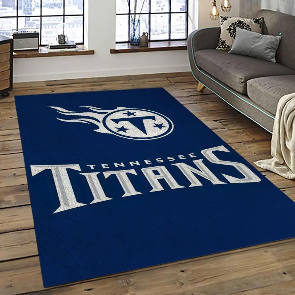 Nfl tennessee titans football team logo sport carpet area rug home decor best gift for friends tt50 Rectangle Rug