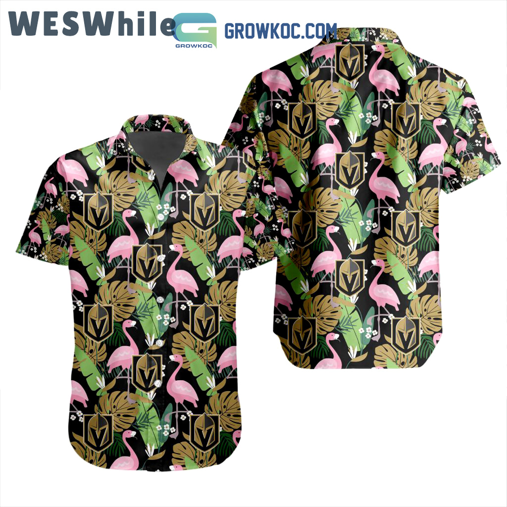 Nhl vegas golden knights crane hawaiian design button shirt Hawaii Shirt Shorts & Flip Flops