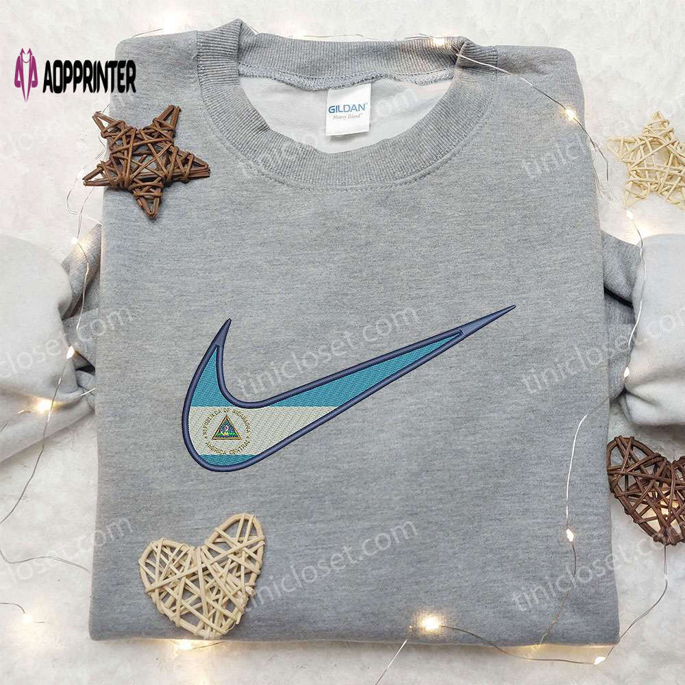 Nicaragua x nike embroidered shirt: national day & inspired gifts Embroidered Shirt