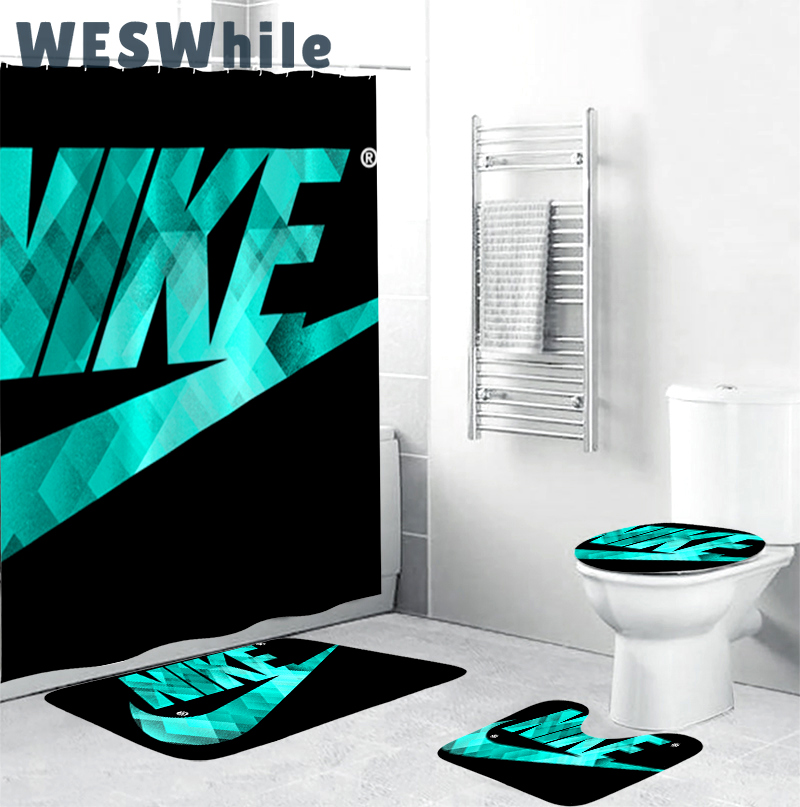 Nike turquoise fashion luxury brand premium bathroom set home decor Bathroom Set