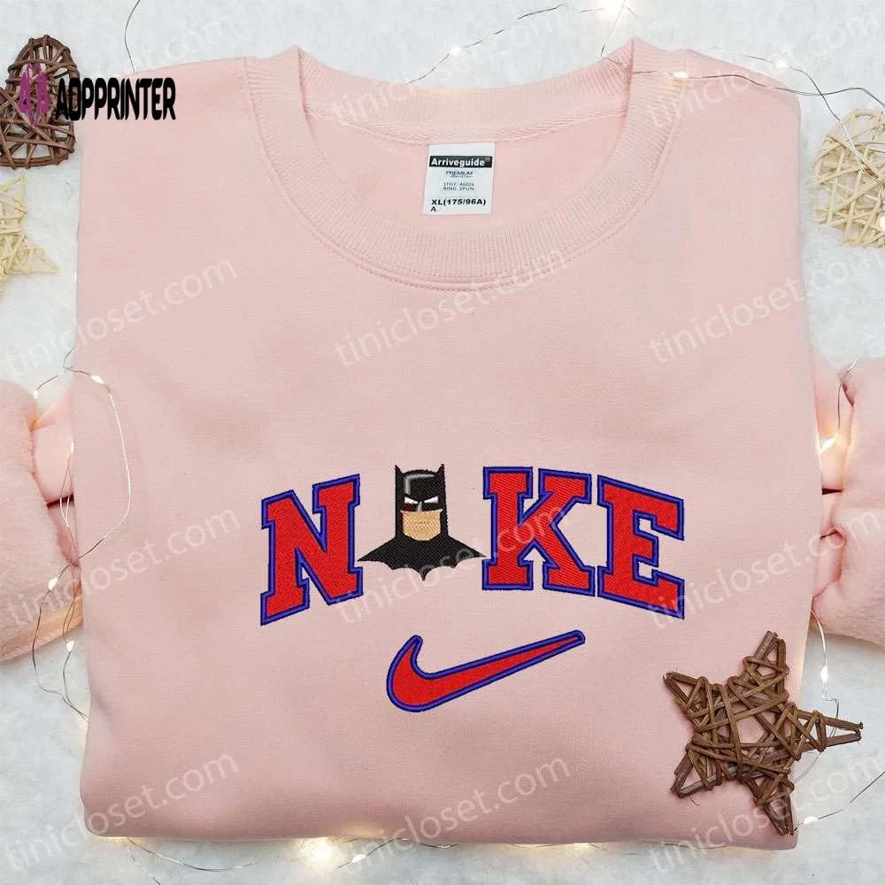 Nike x batman women movie embroidered sweatshirt: marvel cinematic universe shirt – best gift ideas for family Embroidered Shirt