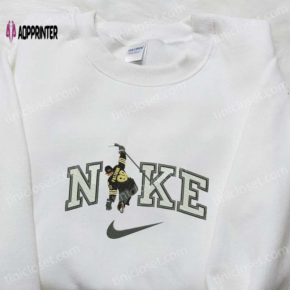 Nike x david pastrnak nhl sport hoodie: boston bruins embroidered shirt & t-shirt Embroidered Shirt