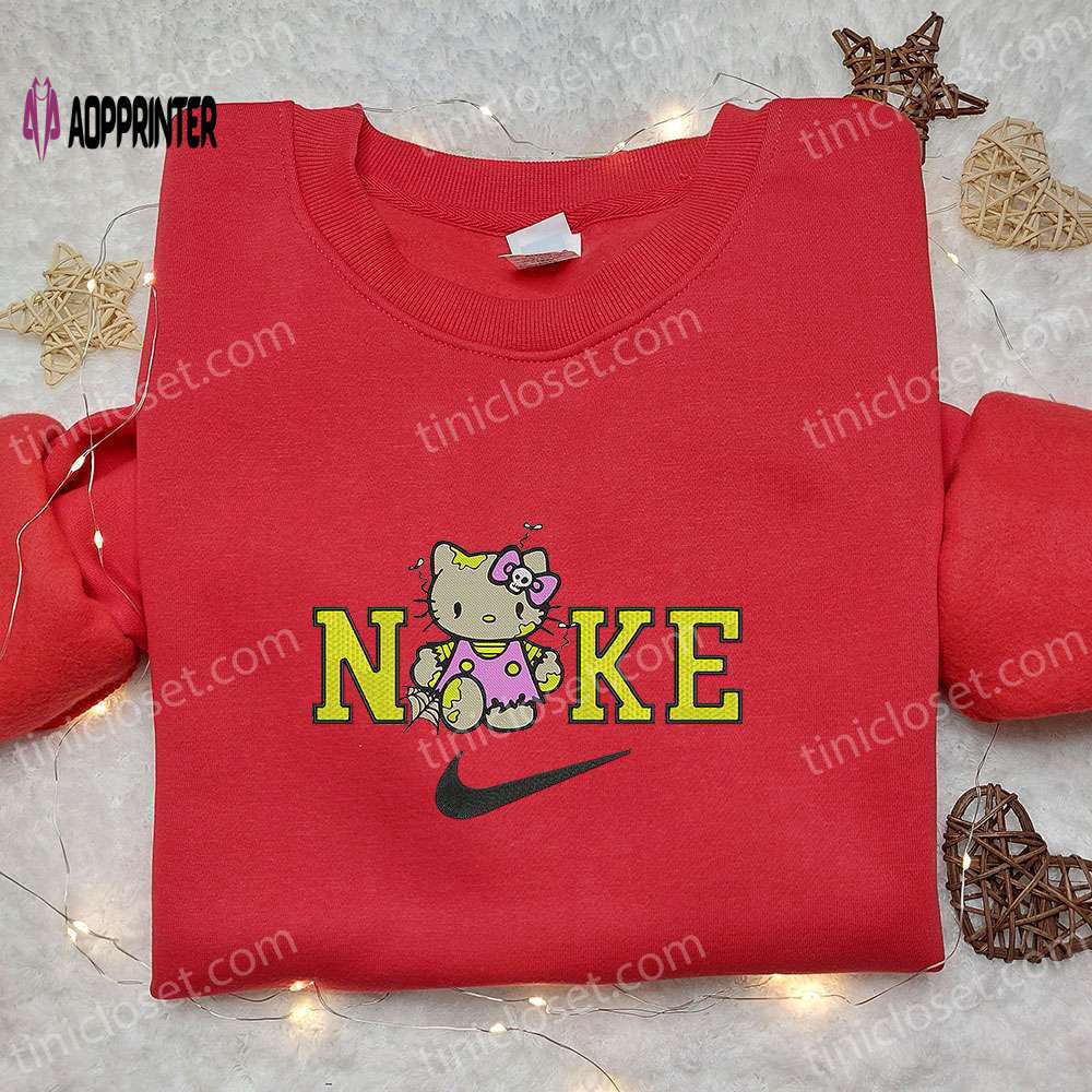Nike x hello kitty zombie hoodie & embroidered shirt: adorable nike inspired t-shirt Embroidered Shirt